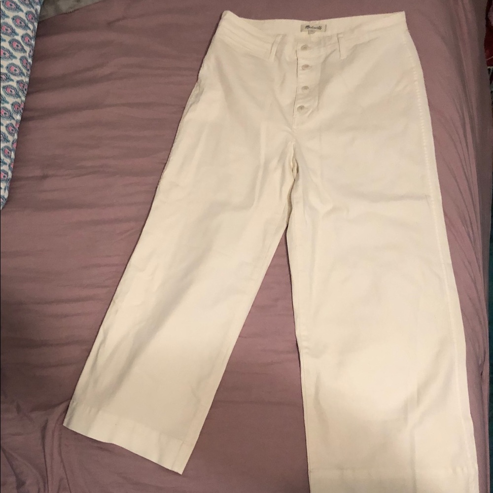 Madewell 32T Emmett Wide Leg button pants